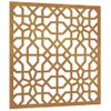 Adorno De Pared De Jardín Acero Corten Diseño Morisco 55x55 Cm Vidaxl