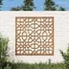 Adorno De Pared De Jardín Acero Corten Diseño Morisco 55x55 Cm Vidaxl