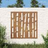 Adorno De Pared De Jardín Acero Corten Diseño Bambú 55x55 Cm Vidaxl