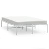 Estructura De Cama De Metal Blanca 135x190 Cm Vidaxl