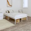 Estructura De Cama De Metal Blanca 135x190 Cm Vidaxl