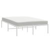 Estructura De Cama De Metal Blanca 135x190 Cm Vidaxl