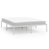 Estructura De Cama De Metal Blanca 160x200 Cm Vidaxl