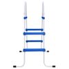 Escalera Para Piscina Acero Azul Y Blanco 84 Cm Vidaxl