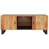 Mesa De Centro Madera Maciza Acacia Y Contrachapada 100x54x40cm Vidaxl