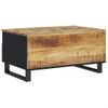 Mesa De Centro Madera Maciza Mango Y Contrachapada 80x54x40 Cm Vidaxl