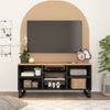 Mueble De Tv Madera Acacia Y Madera Contrachapada 100x33x46 Cm Vidaxl