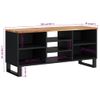 Mueble De Tv Madera Acacia Y Madera Contrachapada 100x33x46 Cm Vidaxl