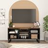 Mueble De Tv Madera Mango Y Madera Contrachapada 100x33x46 Cm Vidaxl