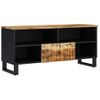 Mueble De Tv Madera Mango Y Madera Contrachapada 100x33x46 Cm Vidaxl