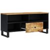 Mueble De Tv Madera Mango Y Madera Contrachapada 100x33x46 Cm Vidaxl