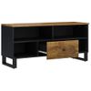 Mueble De Tv Madera Mango Y Madera Contrachapada 100x33x46 Cm Vidaxl