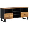 Mueble De Tv Madera Mango Y Madera De Ingeniería 100x33x46 Cm Vidaxl