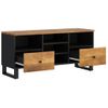 Mueble De Tv Madera Mango Y Madera De Ingeniería 100x33x46 Cm Vidaxl