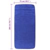 Toallas De Playa 2 Uds Tela Azul Klein 400 G/m² 75x200 Cm Vidaxl