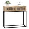 Mesa Consola Hierro Y Madera Contrachapada 80x30x75 Cm Vidaxl