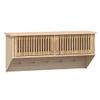 Armario Pared Ganchos Madera Contrachapada 80x24x35,5 Cm Vidaxl