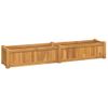 Arriate De Madera Maciza De Teca 150x30x25 Cm Vidaxl