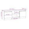 Mueble De Tv Con Puerta Blanco 102x30x36 Cm Vidaxl