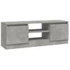 Mueble De Tv Con Puerta Gris Hormigón 102x30x36 Cm Vidaxl