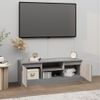 Mueble De Tv Con Puerta Gris Sonoma 102x30x36 Cm Vidaxl