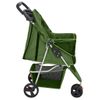 Cochecito Para Perros Plegable Tela Oxford Verde 80x46x98 Cm Vidaxl