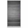 Armario De Madera Contrachapada Gris Sonoma 100x50x200 Cm Vidaxl