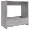 Mesa Auxiliar Madera Contrachapada Gris Sonoma 50x26x50 Cm Vidaxl