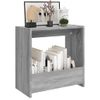 Mesa Auxiliar Madera Contrachapada Gris Sonoma 50x26x50 Cm Vidaxl