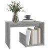 Mesa Auxiliar Madera Contrachapada Gris Sonoma 59x36x38 Cm Vidaxl