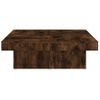 Mesa De Centro Madera Contrachapada Roble Ahumado 90x90x28 Cm Vidaxl