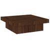 Mesa De Centro De Madera Contrachapada Roble Marrón 90x90x28 Cm Vidaxl