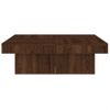 Mesa De Centro De Madera Contrachapada Roble Marrón 90x90x28 Cm Vidaxl