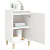 Mesitas De Noche 2 Uds Madera Contrachapada Blanco 40x35x70 Cm Vidaxl