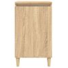 Mesitas De Noche 2 Uds Madera Contrachapada Roble 40x35x70 Cm Vidaxl