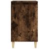 Mesitas Noche 2 Uds Madera Contrachapada Roble Humo 40x35x70 Cm Vidaxl