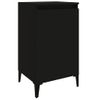 Mesitas De Noche 2 Uds Madera Contrachapada Negro 40x35x70 Cm Vidaxl