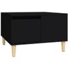 Mesa De Centro Madera Contrachapada Negro 55x55x36,5 Cm Vidaxl