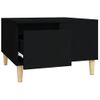 Mesa De Centro Madera Contrachapada Negro 55x55x36,5 Cm Vidaxl