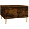 Mesa De Centro Madera Contrachapada Roble Ahumado 55x55x36,5 Cm Vidaxl