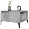 Mesa De Centro Madera Contrachapada Gris Hormigón 55x55x36,5 Cm Vidaxl