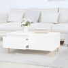 Mesa De Centro Madera Contrachapada Blanco 90x50x36,5 Cm Vidaxl