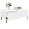 Mesa De Centro Madera Contrachapada Blanco 90x50x36,5 Cm Vidaxl