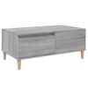 Mesa De Centro Madera Contrachapada Gris Sonoma 90x50x36,5 Cm Vidaxl