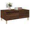 Mesa De Centro Madera Contrachapada Marrón Roble 90x50x36,5 Cm Vidaxl