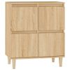 Aparador De Madera Contrachapada Roble Sonoma 60x35x70 Cm Vidaxl