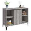 Armario De Lavabo Madera Contrachapada Gris Sonoma 80x33x60 Cm Vidaxl