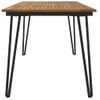 Mesa De Jardín Con Patas En U Madera Maciza Acacia 148x80x75 Cm Vidaxl