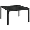 Mesa De Centro De Jardín Acero Negro 60x60x35 Cm Vidaxl