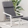 Sillón De Relax De Tela Gris Oscuro Vidaxl